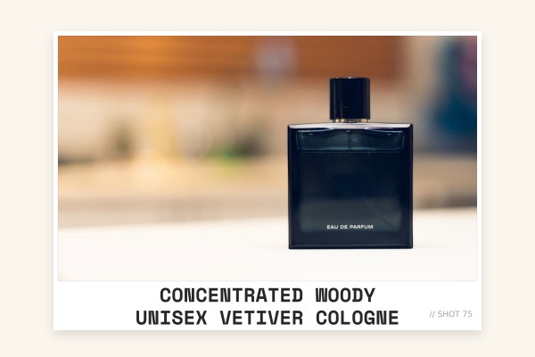 concentrated woody unisex vetiver cologne