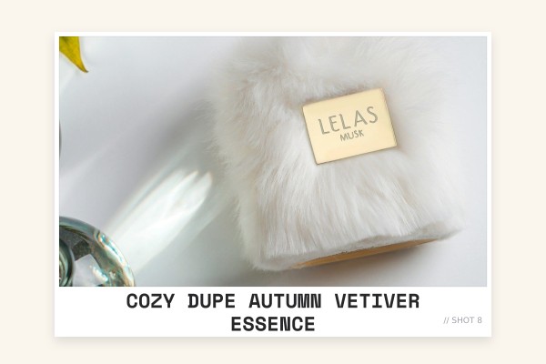cozy dupe autumn vetiver essence