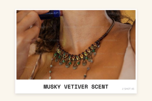 musky vetiver scent