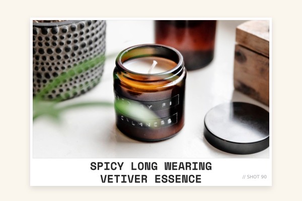 spicy long-wearing vetiver essence