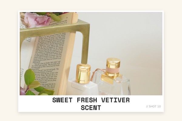 sweet fresh vetiver scent