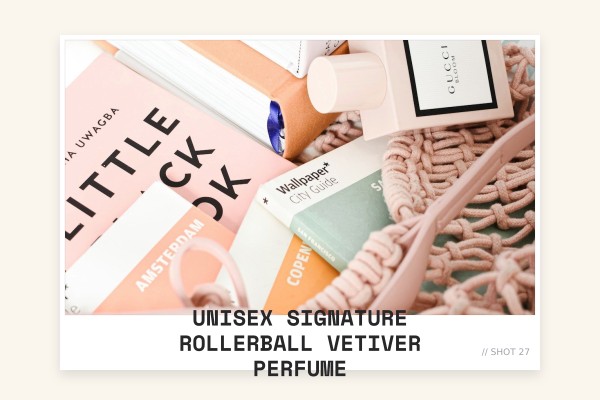 unisex signature rollerball vetiver perfume