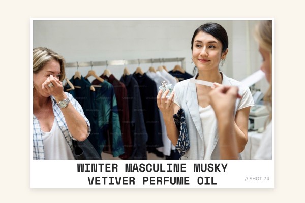 winter masculine musky vetiver perfume oil